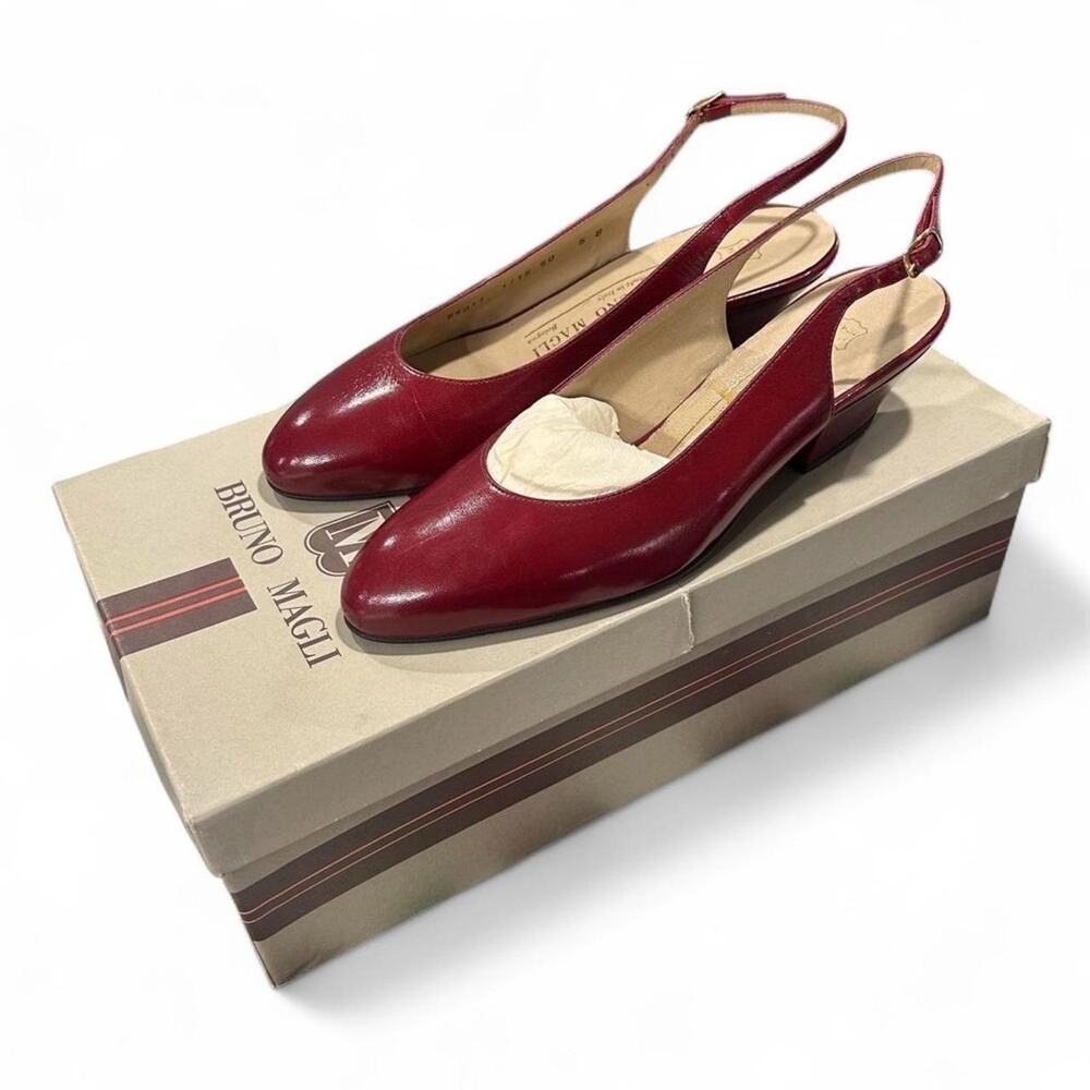 Vintage 1980s bruno magli burgundy